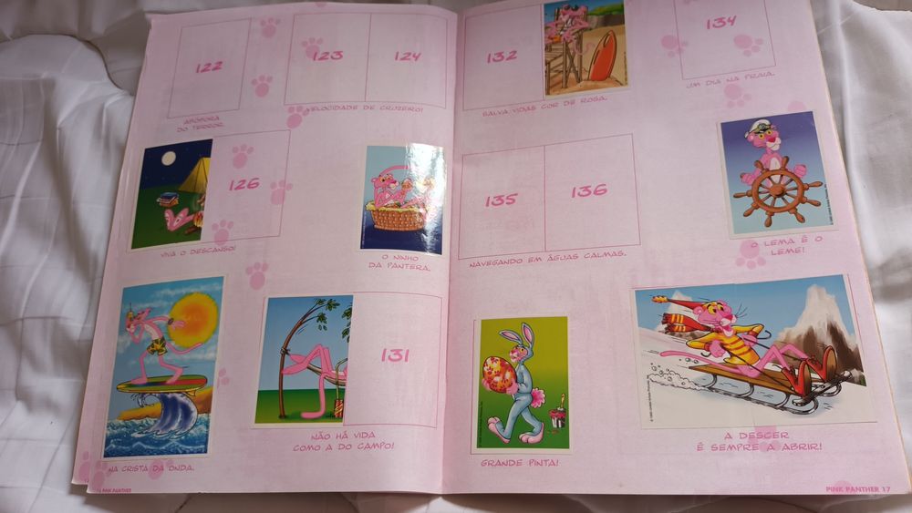 Caderneta The pink panther ulifer com 49 cromos