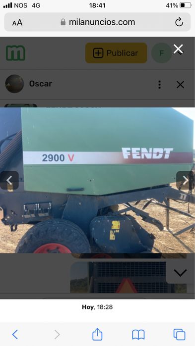 Enfardadeira Fendt 2900v