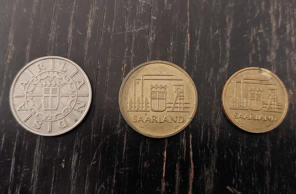 Lote de moedas de Saarland