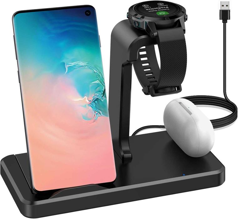 Ładowarka 3 w 1, bezprzewodowa stacja kompatybilny z Garmin.