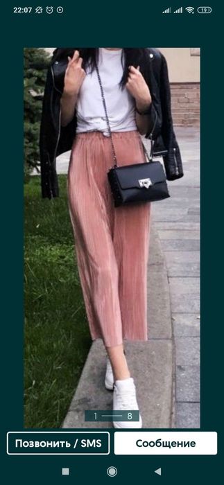 Продам штаны Zara. Кюлоты. Клеш. Летние ,лёгкие брюки