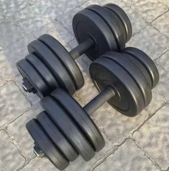 Гантелі композитні розбірні 2х18.5кг гантели наборные комплект 37кг