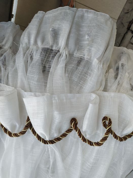 Комплект гардин молочного цвета