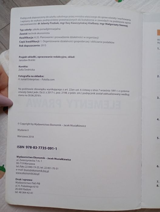 Elementy prawa Jacek Musiałkiewicz