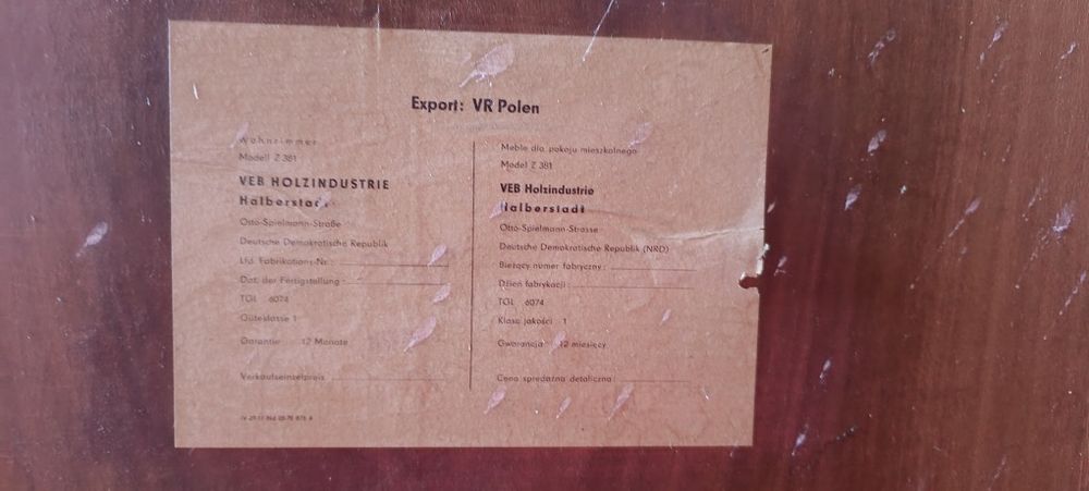Stare meble PRL komoda barek szafka szuflady starocie
