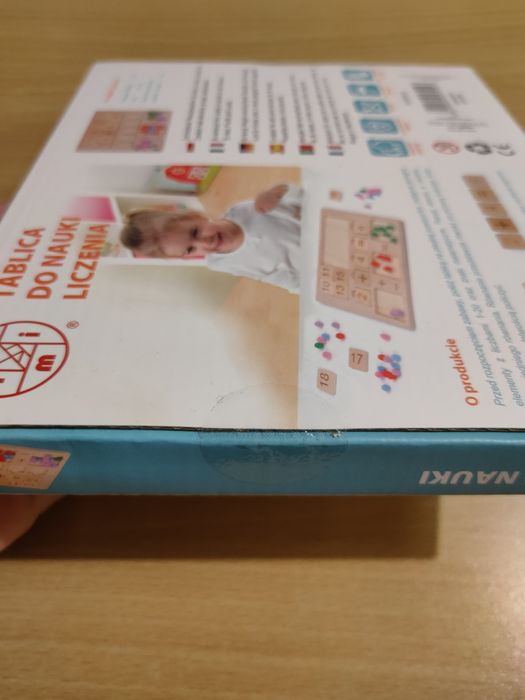 Tablica do nauki liczenia montessori drewno