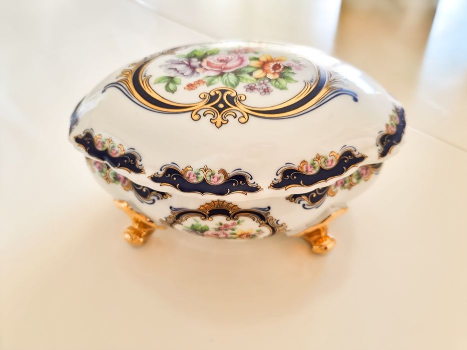Guarda-jóias Limoges porcelana