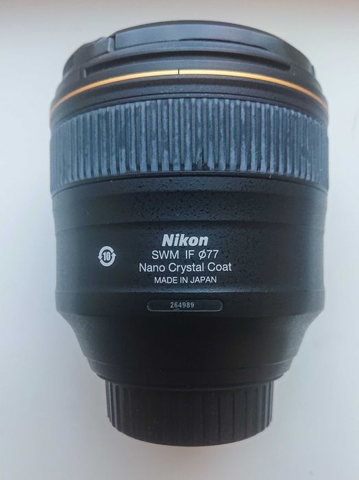 Об'єктив Nikon AF-S Nikkor 85mm f/1.4G