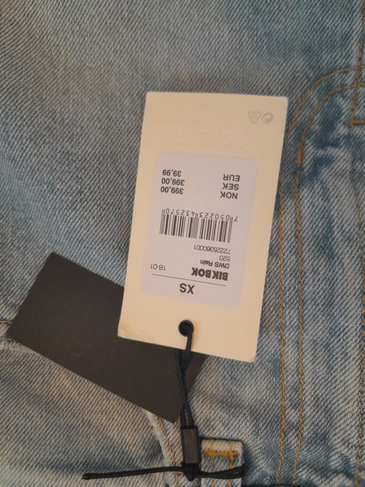 Spódnica jeans xs BIK bok