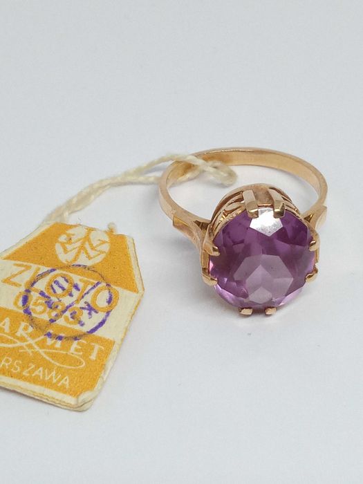 Lombardowski. Nieużywany pierścionek PRL Warmet 5.9g Wyjątkowy