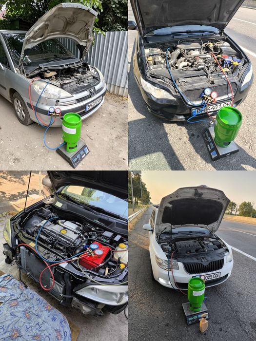 Заправка кондиционера, R32, R744, R1234yf, R134a, R410, R404a, R22