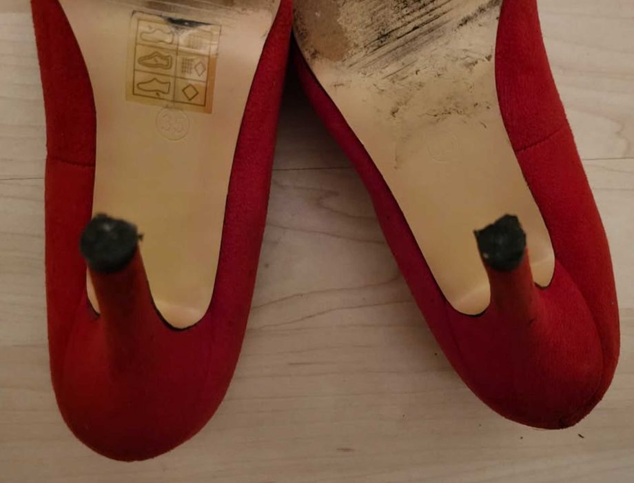 Sapatos salto alto, vermelho, Seaside, tamanho 35