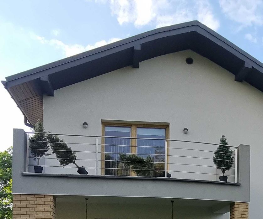 Barierka ze stali nierdzewnej 5m długości - z demontażu.