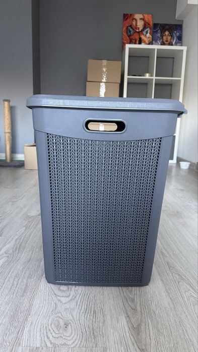 Kosz na pranie i miska plastikowa 13 l zestaw
