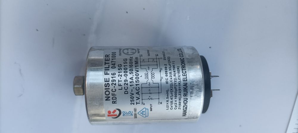 Filtr przeciwzakłuceniowy do sprzętu AGD