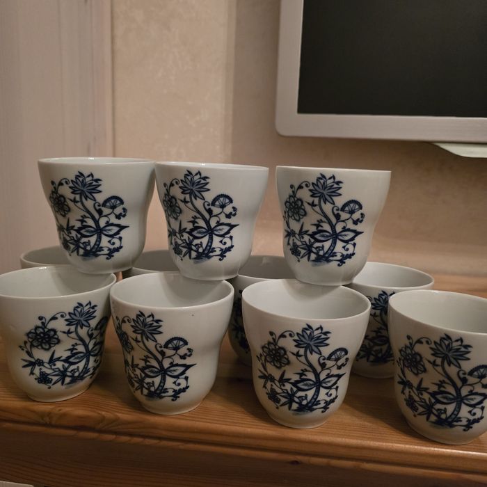 Синий лук, тарелки, спецовницы, блюда, Kahla