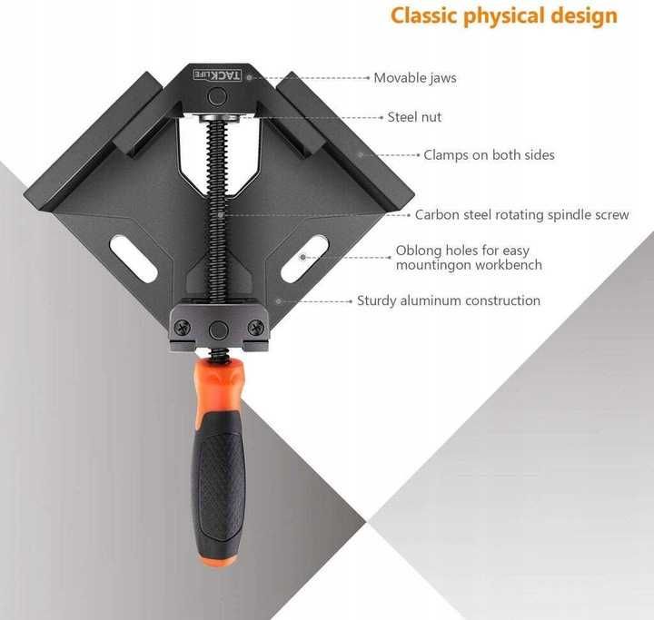 Ścisk kątowy Tacklife HAC3A 60 x 70 mm