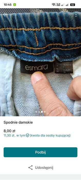 Spodnie jeansowe damskie