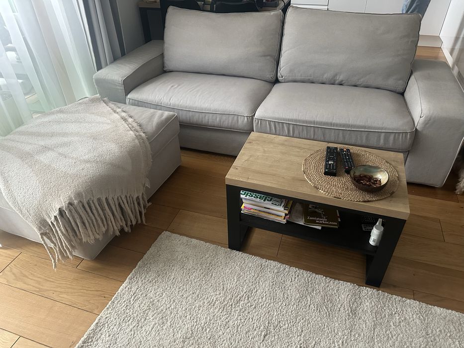 Kanapa + pufa podnóżek ze schowkiem Ikea Kivik