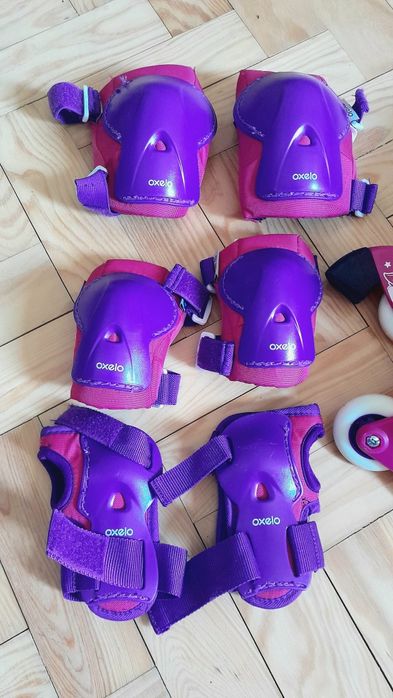 Patins e protetores de Criança Oxelo - Quase novo
