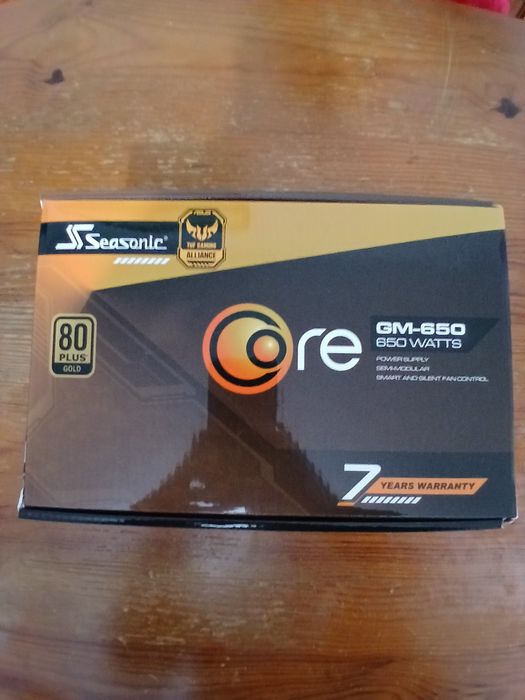 Fonte Alimentação Seasonic CORE GM-650 650W 80 Plus Gold GARANTIA