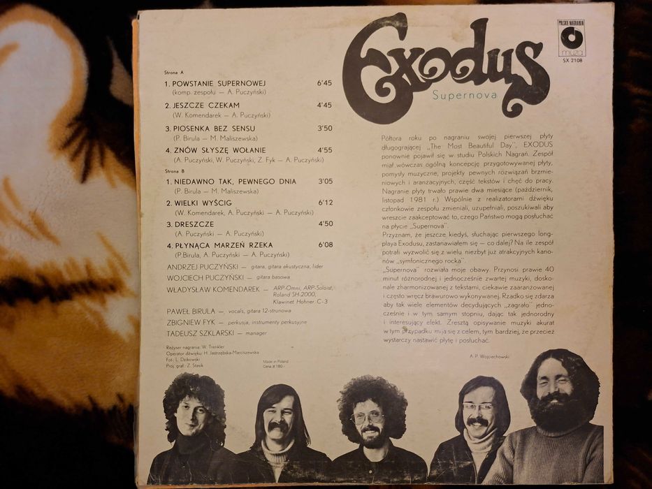 2 płyty winylowe grupy Exodus stan VG+/VG+