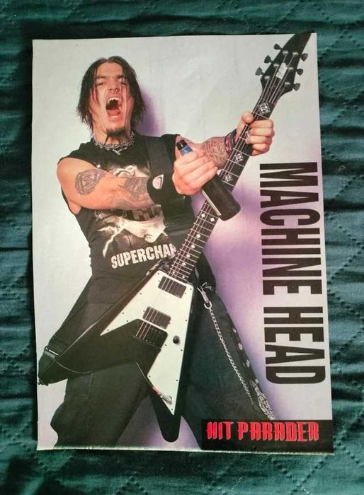 Póster A4 original Robb Flynn (Machine Head) – Era Supercharger