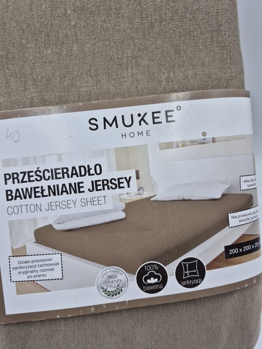 Prześcieradło bawełniane 200x200x25 cm