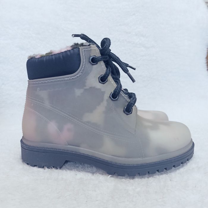 Утеплені черевички,гумаки  для дівчинки, 29 розмір, устілка 17.5-18 см