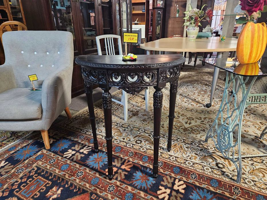 Mesa de apoio, antiga em madeira maciça - Bom estado geral