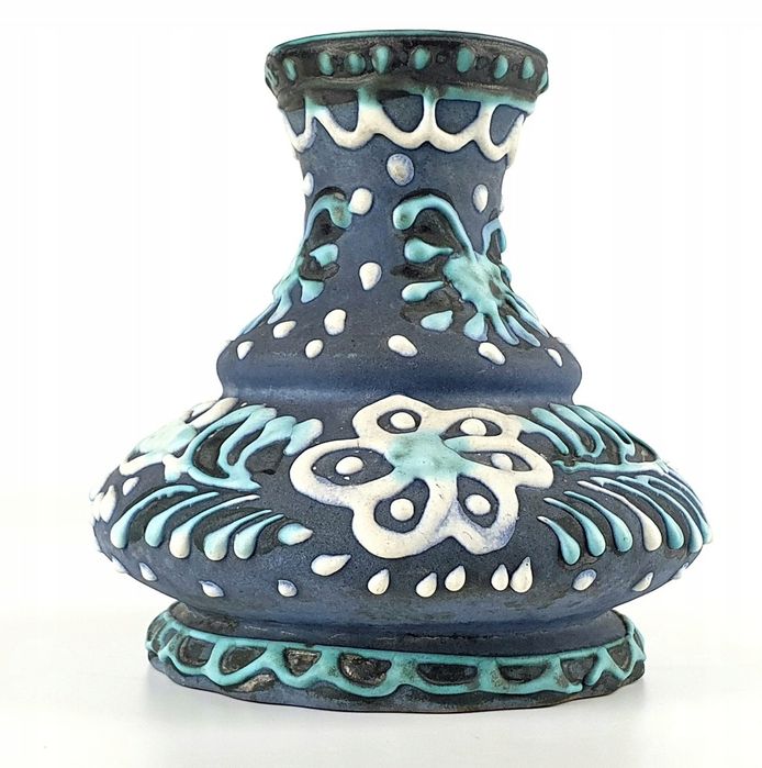 Wazon ceramiczny Marei Keramik ceramika Niemiecka Ręcznie malowany