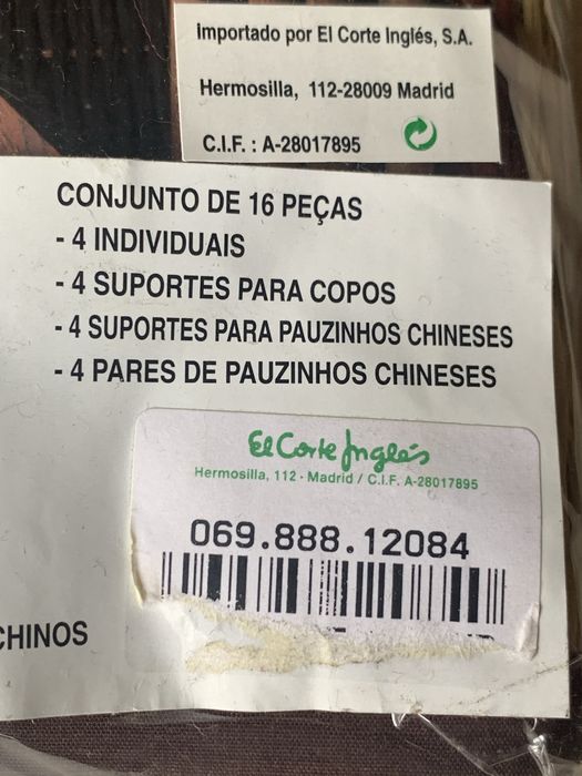 Comjunto shushi 16 peças