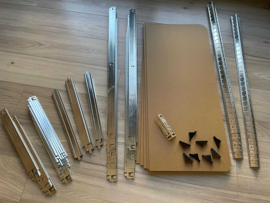 Regał metalowy Garażowy warsztatowy 875KG 180x90x40cm 5 Półek szafka