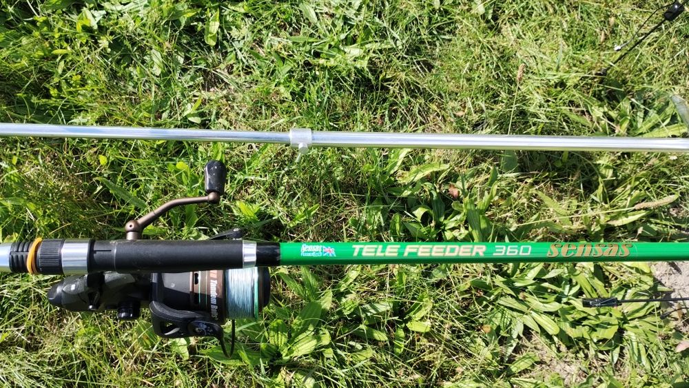 Wędki karpiowe tel.feeder +rodpod i pokrowiec.