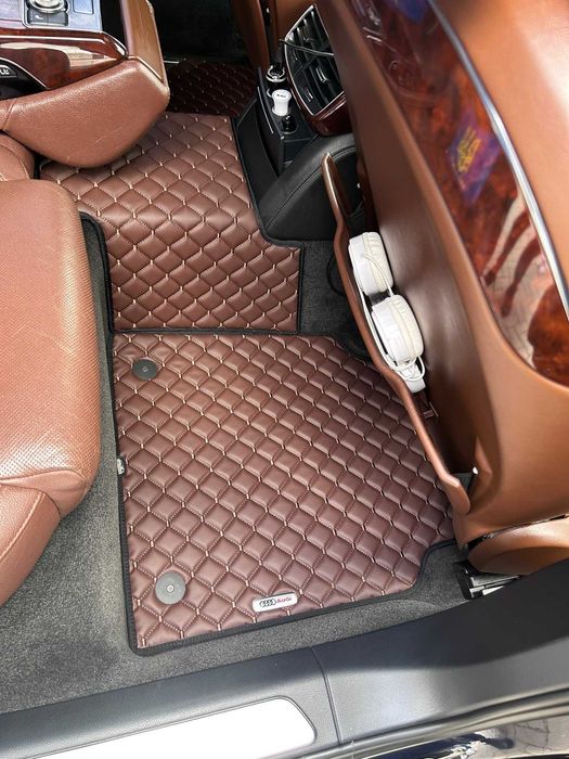 Коврики в салон EVA Ворсовые Экокожа для Audi A8 2010-2007 / 2017-2025