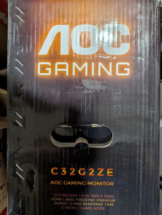 Monitor Curvo AOC 31,5"" - 1ms - 240Hz - Novo c/garantia
