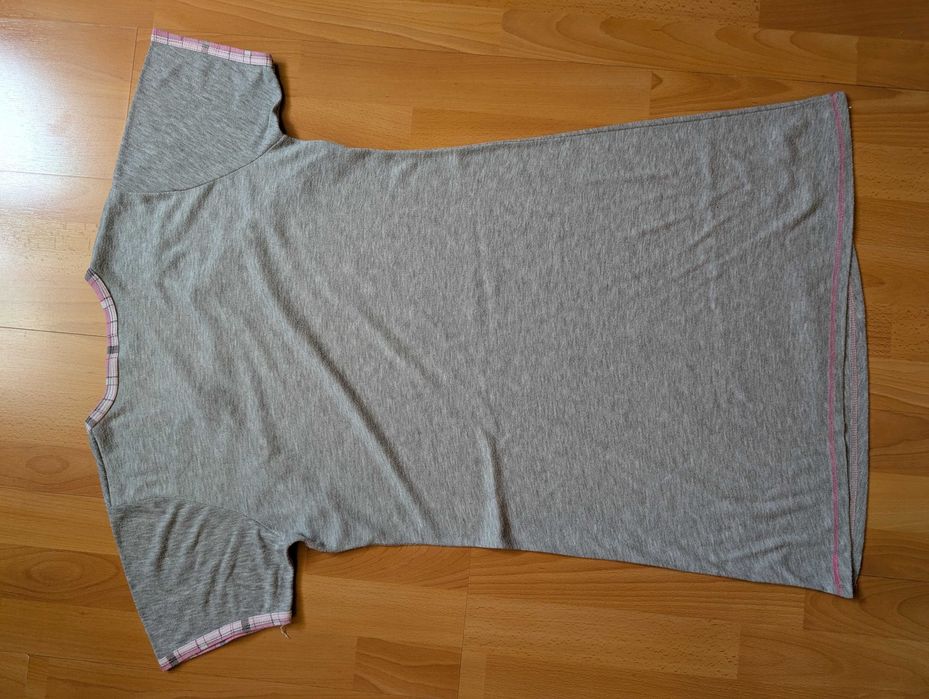 Szara koszula nocna z różowym misiem rozm. L/XL