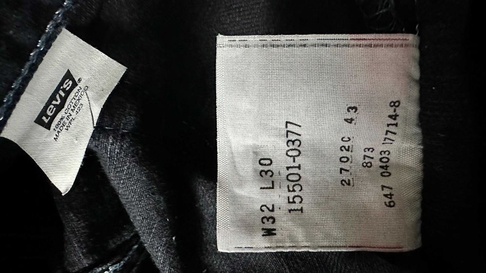 Levis 501 32/30 Spodnie Piękne