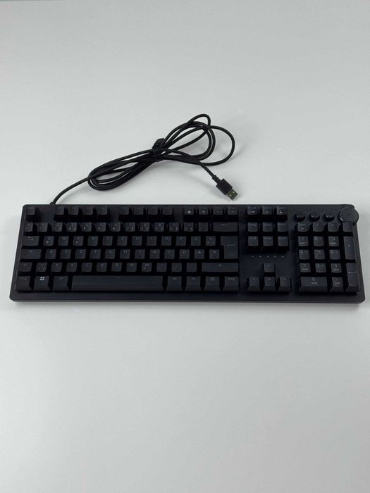 Дротова клавіатура Razer Huntsman V2 QWERTZ Black (оптико-механічні клавіши, німецька розкладка, з підсвіткою)