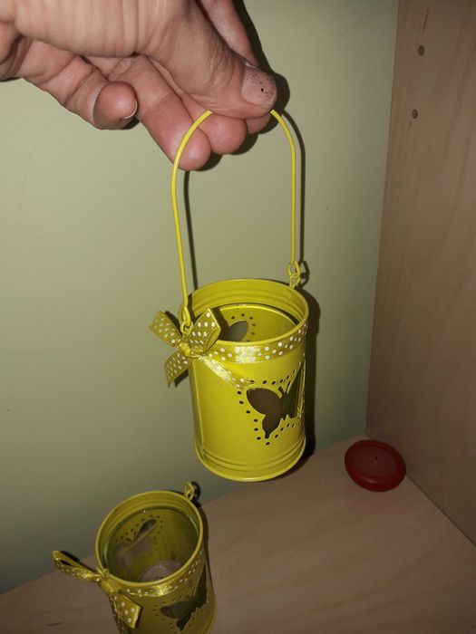 2 swieczniki na male swieczki