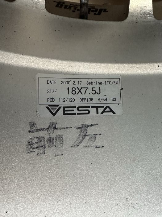 Kute 18” Rays Vesta Sebring ITC JDM Drift 5x112 5x120 bmw E36 W202 Lexus