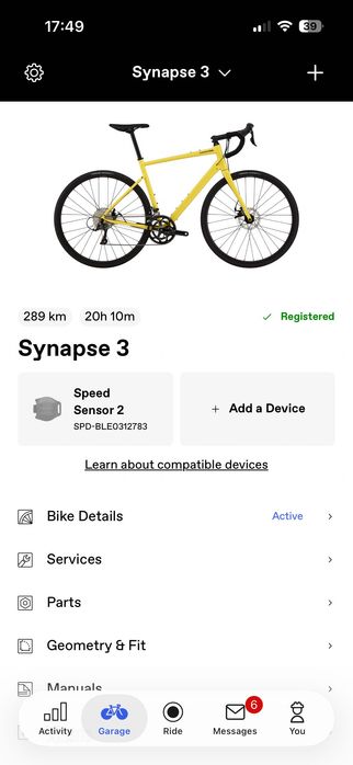Офіційний Cannondale Synapse 3 (з документами)