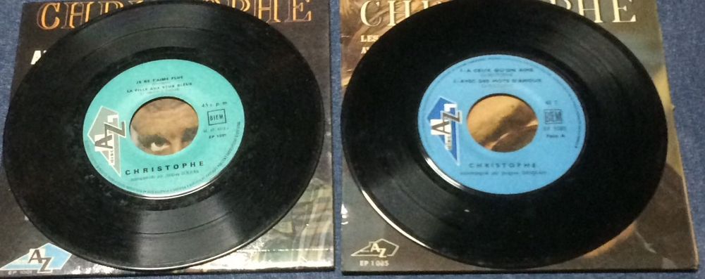 Vinis de 45 RPM de música francesa