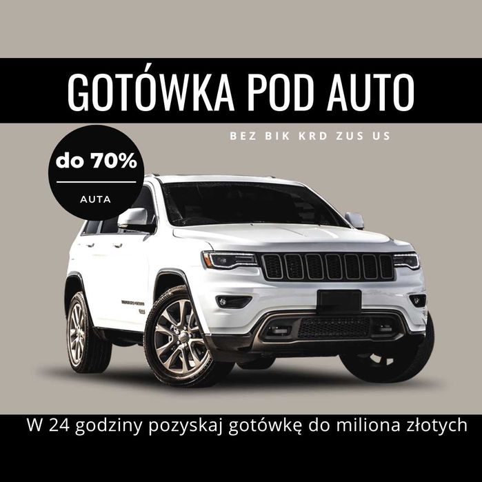 Zastaw Aut, Lombard, Gotówka bez BIK/KRD/dochodów z komornikiem