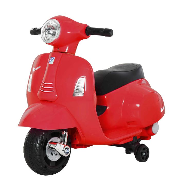 Mota Brincar Elétrica para Crianças, Vespa, Vermelho
