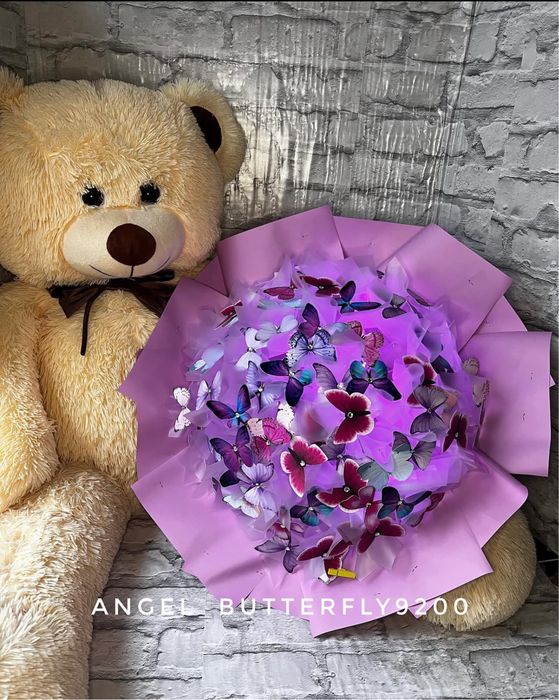 Наявність завжди .Букети з метеликів. Букеты из бабочек. Сяючі букети.