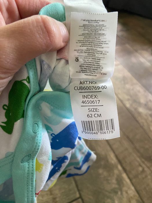 Body niemowlęce Cool Club rozmiar 62 cm