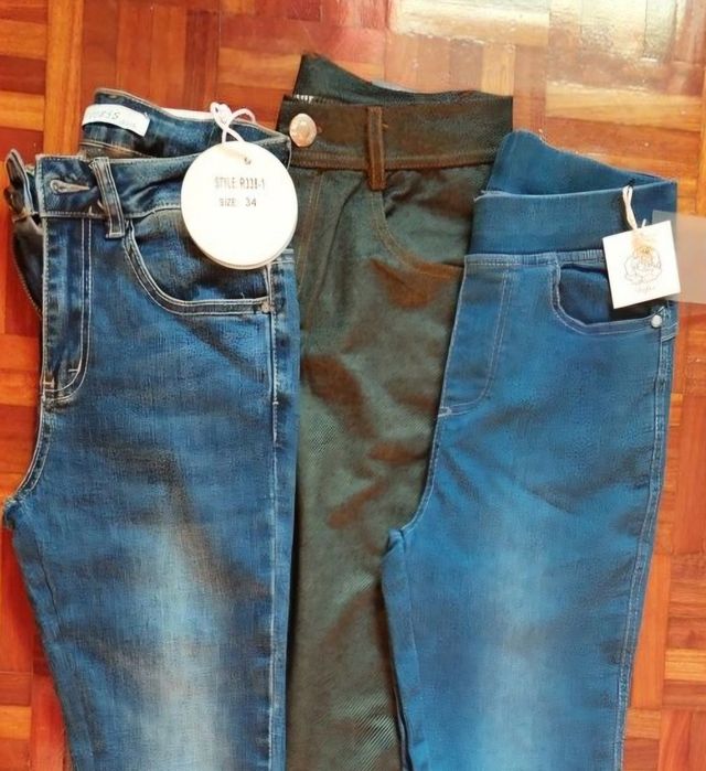 5 Pares Calças - tam 34/S/ 12 anos