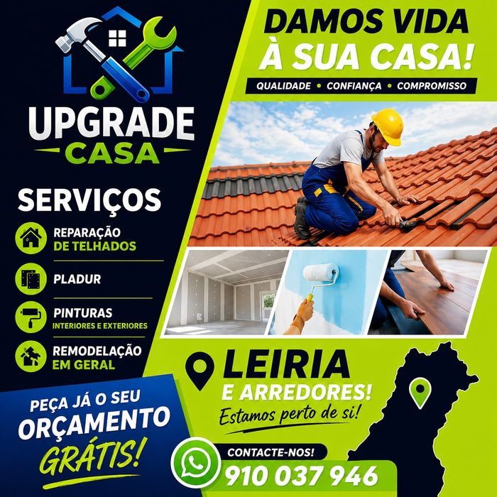 Reparação de telhados, remodelações gerais, Pladur e pintura