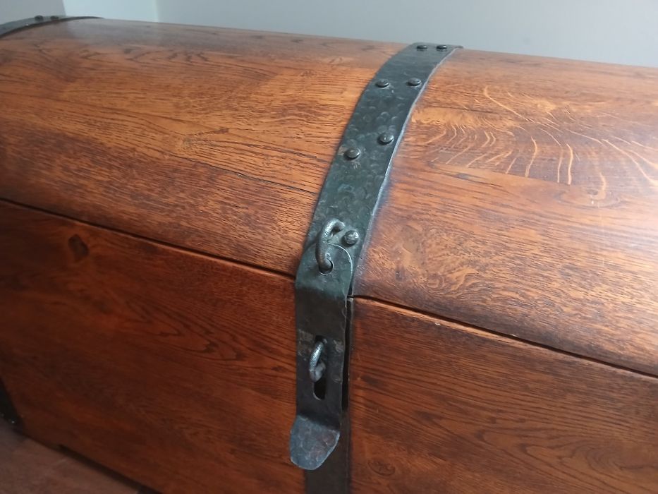 LUDWIK STYL kufer skrzynia debowa lity dab OLDEN DAYS wysylka